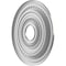 Ekena Millwork Cole Thermoformed PVC Ceiling Medallion Fits Canopies up to 4 1/2-in., Aged Dark Steel CMP16COCST - alternate 2